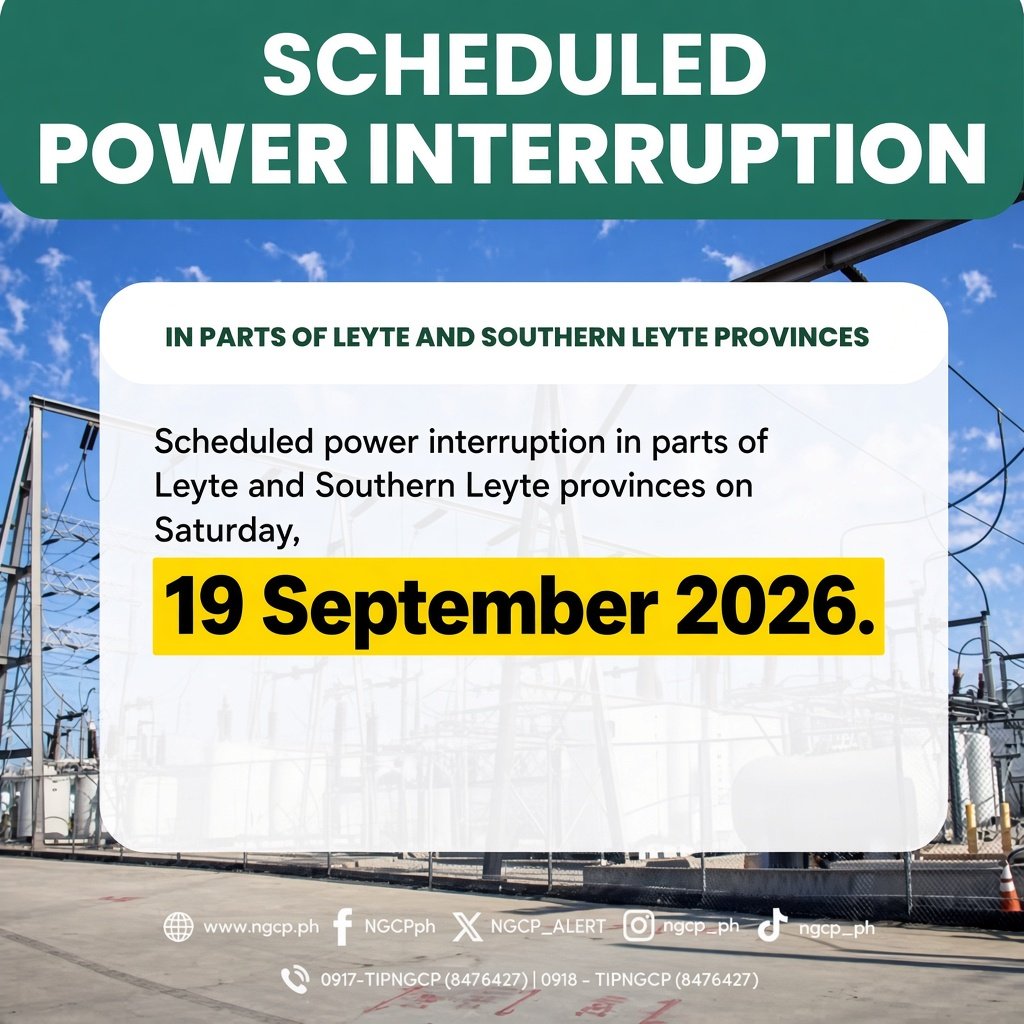 Scheduled Power Interruption Notice (Entire Southern Leyte) (09-19-2026)